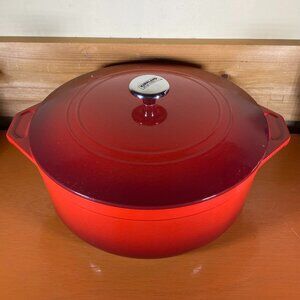 Kirkland Enamel Cast Iron 6.5 Qt Enameled Dutch Oven Stock Pot Roaster & Lid